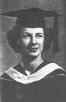 Kathrine Edith (Huck) Pfarr at graduation.