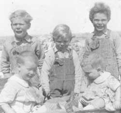 Martin with brothers and sisters